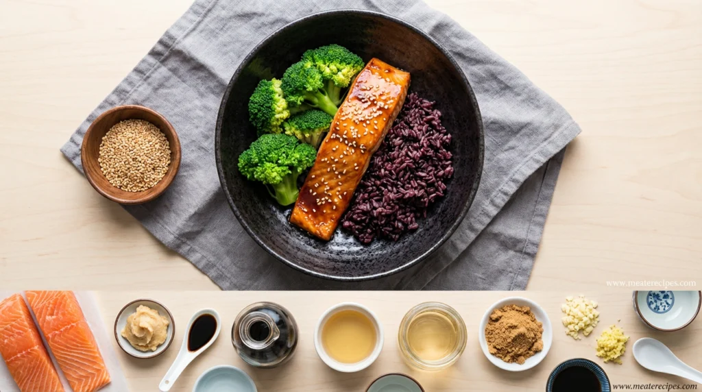 Pan-Seared Miso Glazed Salmon
