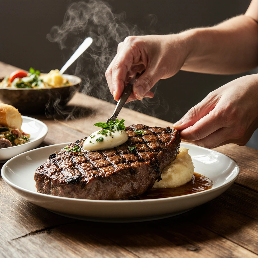 Rawbeef chuck steak recipes showing marbling, used in beef chuck steak recipes for rich flavor and tenderness